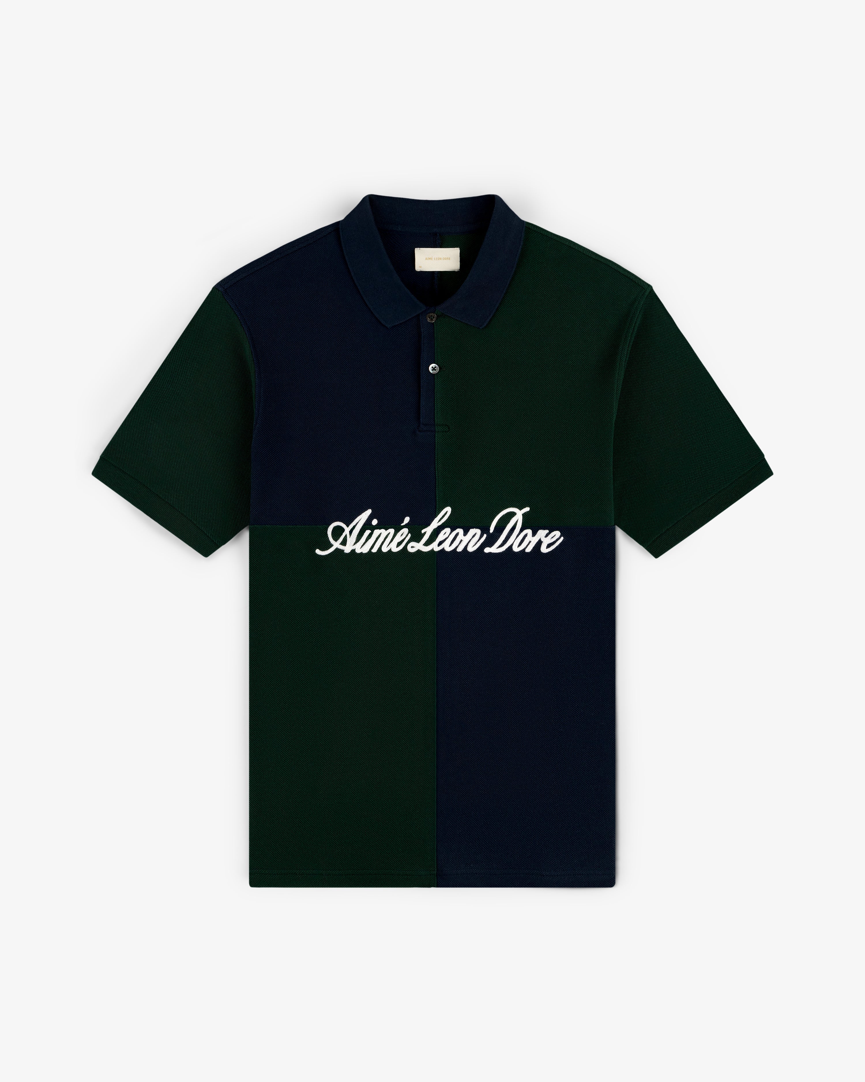 Color Blocked Pique Polo