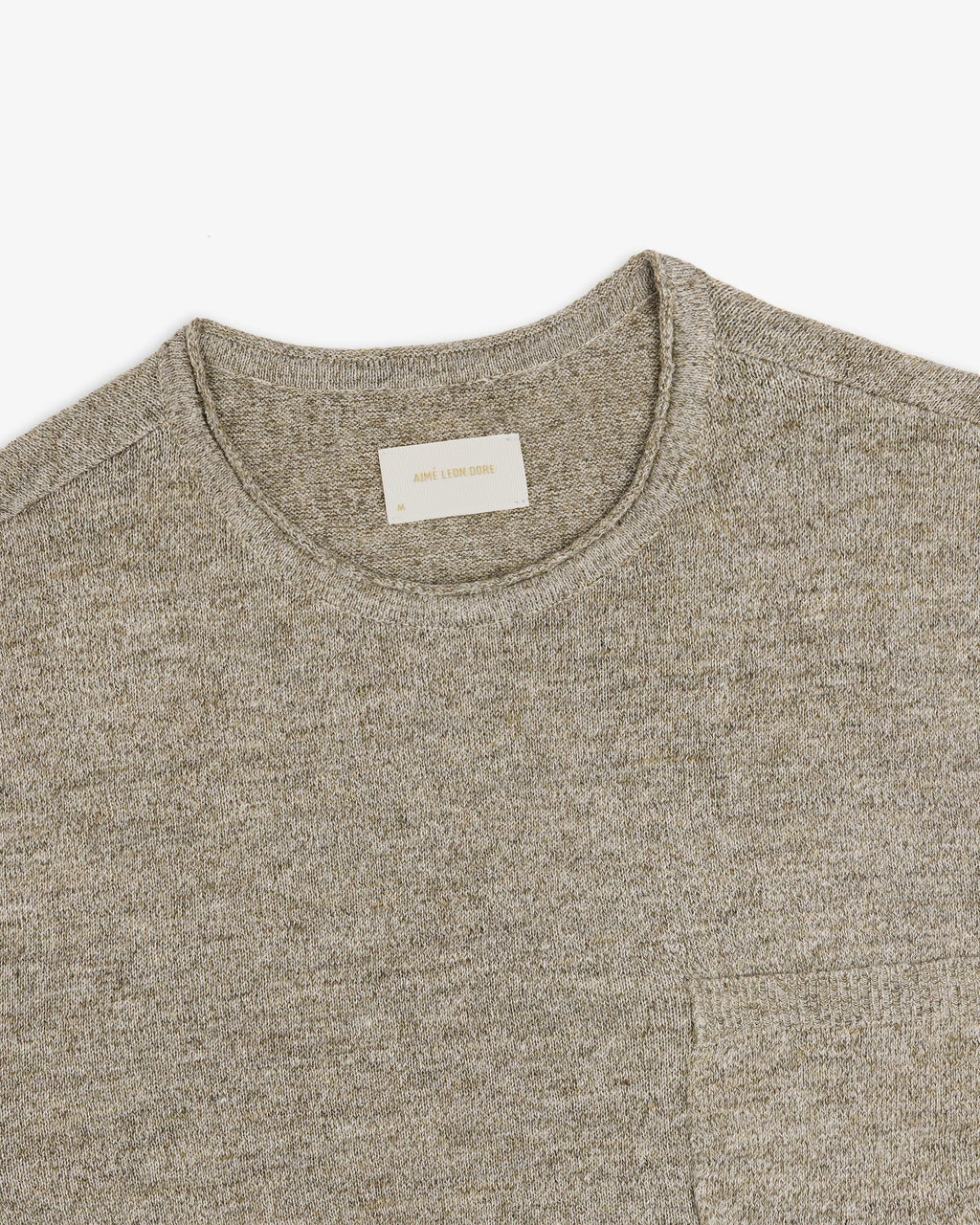 Long-Sleeve Knit Pocket Tee