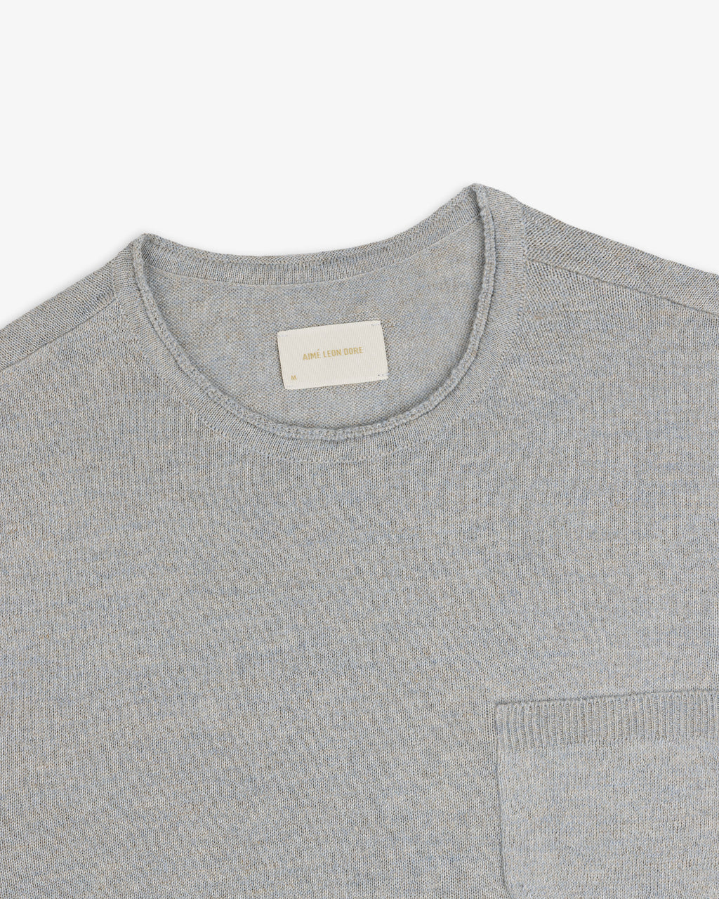 Long-Sleeve Knit Pocket Tee
