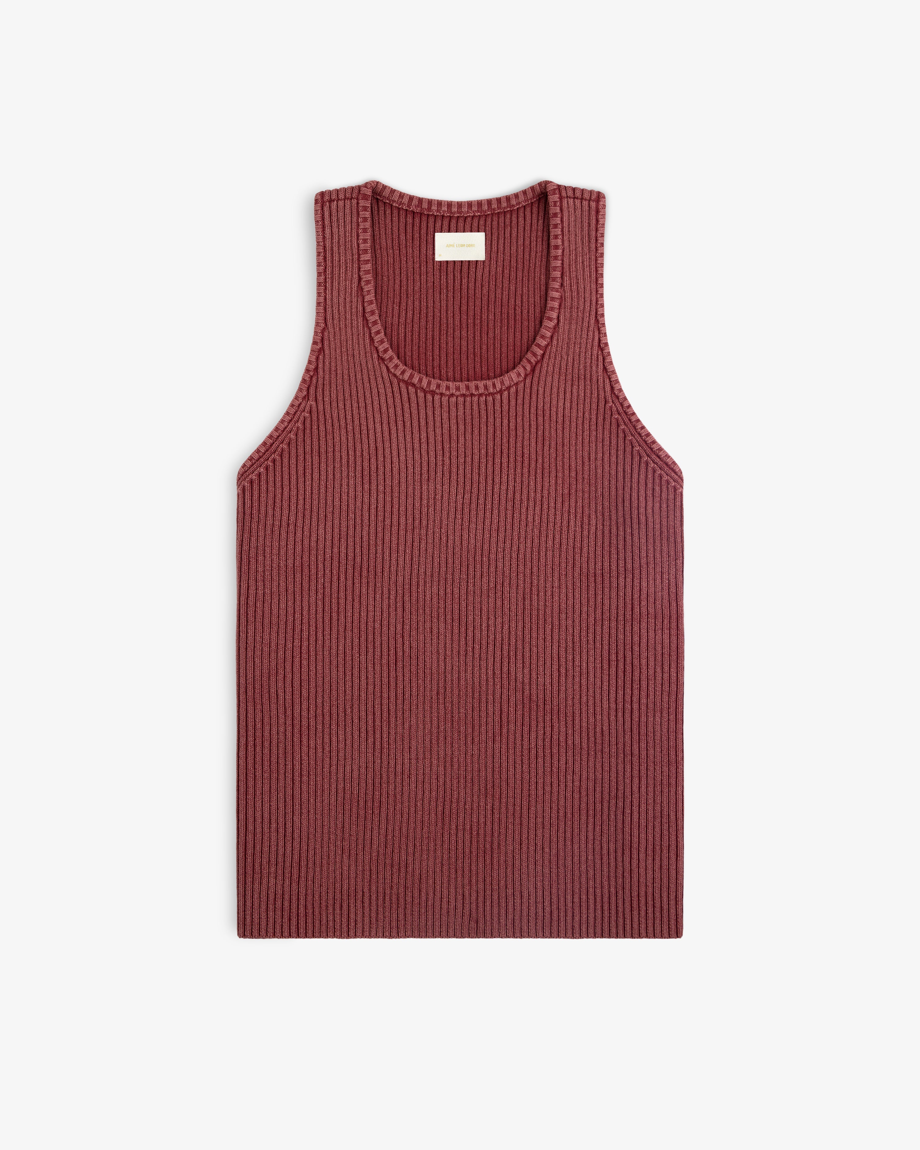 Stone Washed Knit Tank Top