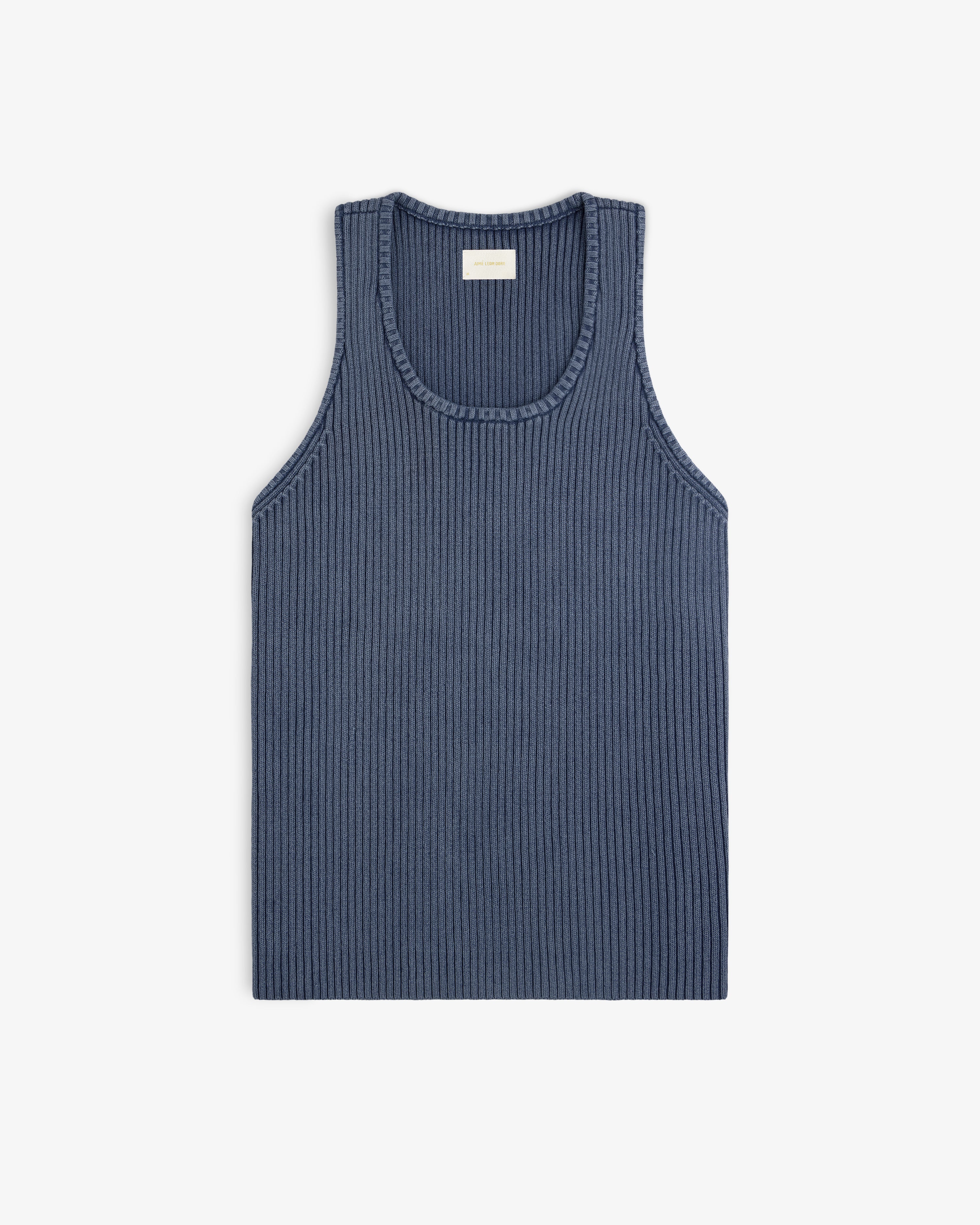 Stone Washed Knit Tank Top